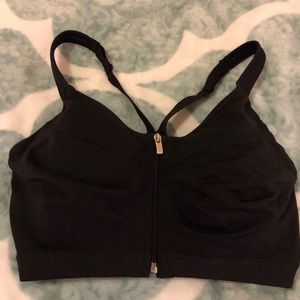 VSX black sports bra